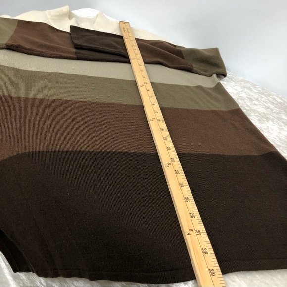 Kathy Lee collection mock neck sweater women’s XL multi color stripe - Picture 6 of 6